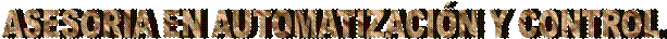 ASESORIA EN AUTOMATIZACI�N Y CONTROL